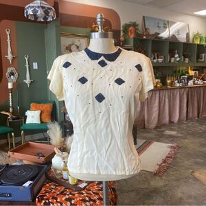 80’s Beaded  Blouse